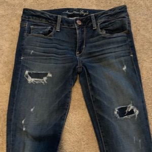 Distressed American Eagle skinny jeans
